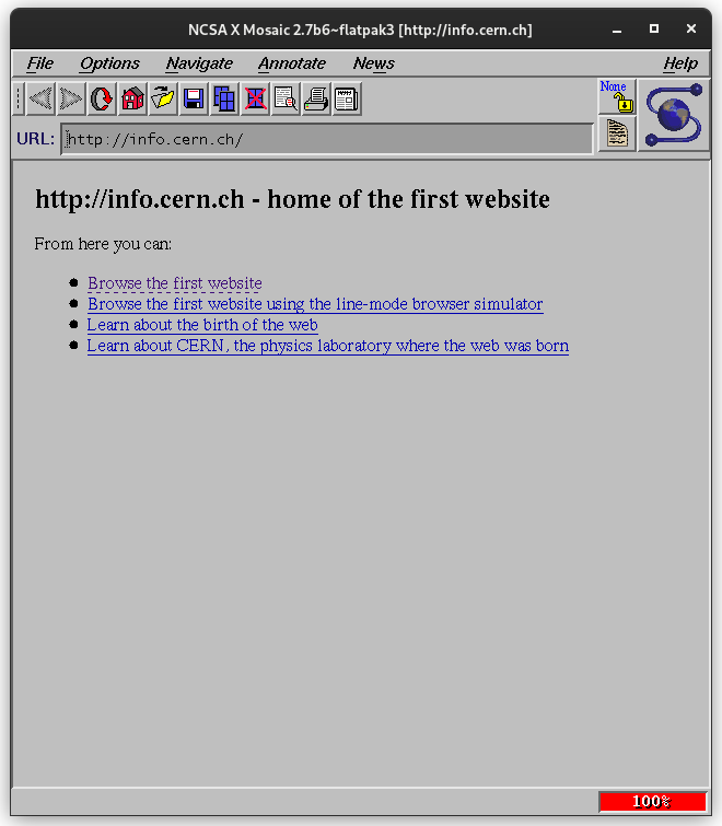 The first Web Page